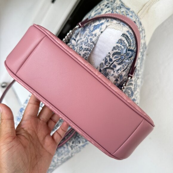 Last 1‼️COACH Teri Shoulder Bag In Signature Canvas CV933 Dusty Pink - Picture 7 of 10